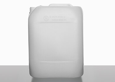 Plastic canister: 10,0 liter, colour: natural