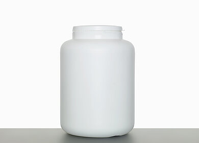 Standard can with tamper proof seal: 2,0 liter, colour: white