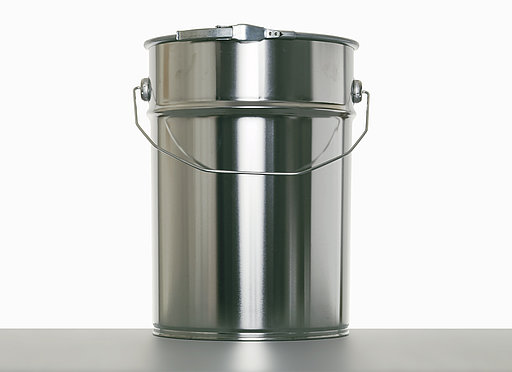 Weißblecheimer: 10,0 Liter, Farbe: blank