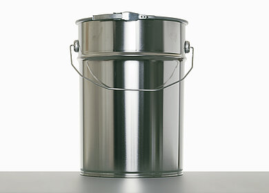 Weißblecheimer: 10,0 Liter, Farbe: blank