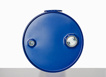 Flat tight head drum: 60,0 liter, colour: blue RAL 5010 Flat tight head drum: 60,0 liter, colour: blue RAL 5010