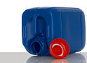 Plastic canister: 2,5 liter, colour: blue