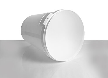 Plastic hobbock: 40,0 liter, colour: white