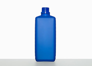 Square bottle E 1000/28: 1,0 liter, colour: blue