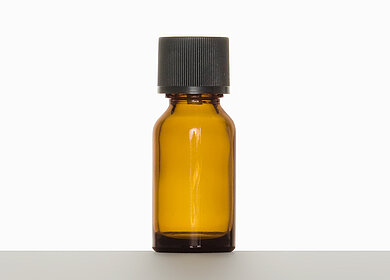 Tropfflasche: 50 Milliliter, Farbe: braun