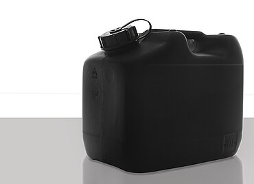 Kunststoffkanister ableitfähig: 10,0 Liter, Farbe: schwarz Kunststoffkanister ableitfähig: 10,0 Liter, Farbe: schwarz