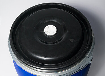 Kunststoff Deckelspundfass: 120,0 Liter, Farbe: blau