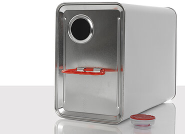 Weißblechkanister: 10,0 Liter, Farbe: weiß Weißblechkanister: 10,0 Liter, Farbe: weiß