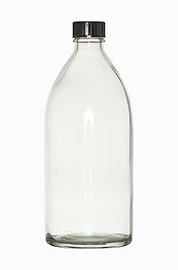 Narrow neck bottle: 500 milliliter, colour: clear