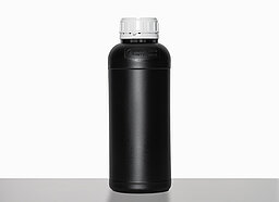 Round bottle fluorinated