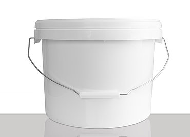 Kunststoff Rundeimer UN: 12,5 Liter, Farbe: weiß