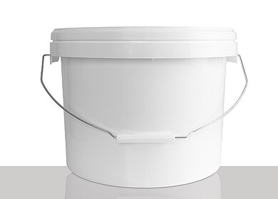 Kunststoff Rundeimer UN: 12,5 Liter, Farbe: weiß