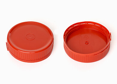 Lid child safe of HDPE ø 80,0 mm mouth