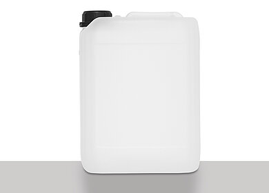Plastic canister: 5,0 liter, colour: natural