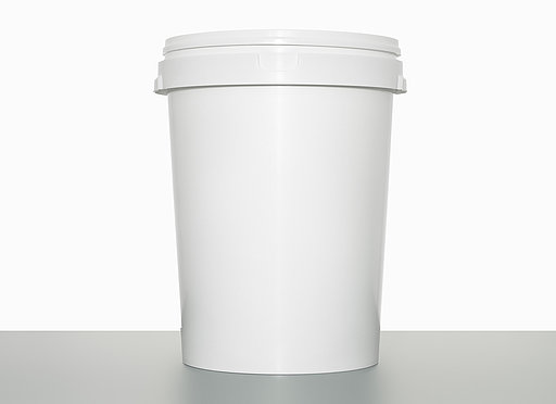 Kunststoff Hobbock: 61,0 Liter, Farbe: weiß