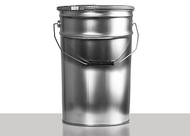 Weißblecheimer: 20,0 Liter, Farbe: blank