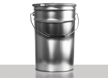 Weißblecheimer: 20,0 Liter, Farbe: blank