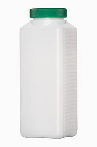 Kunststoff Vierkantflasche: 1,0 liter, colour: natur