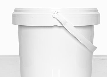 Kunststoff Rundeimer UN: 6,0 Liter, Farbe: weiß