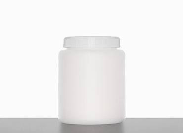 Kunststoff Schraubdeckeldose: 750 Milliliter, Farbe: natur