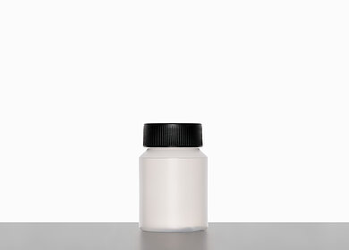 Screw lid can: 100 milliliter, colour: natural