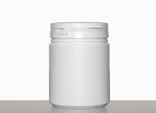 Special can with tamper proof seal: 750 milliliter, colour: white