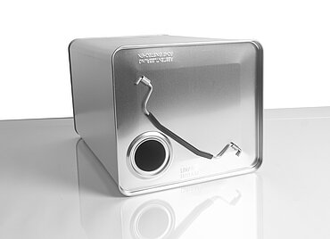 Weißblechkanister: 30,0 Liter, Farbe: blank