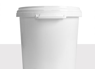 Plastic hobbock: 30,0 liter, colour: white Plastic hobbock: 30,0 liter, colour: white