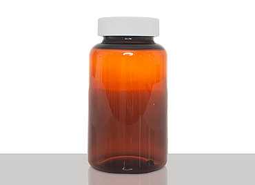 PET-Packer ECO: 250 milliliter, colour: brown