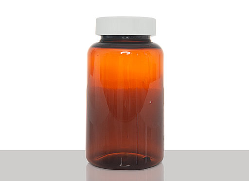 PET-Packer ECO: 250 milliliter, colour: brown