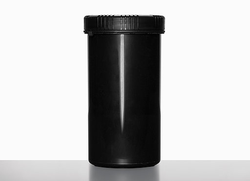 Kunststoff Schraubdeckeldose UN Packo UV: 1,3 Liter, Farbe: schwarz