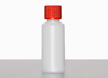 Kunststoff Rundflasche R 30/18: 30 Milliliter, Farbe: natur