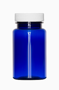 PET Packer: 100 Milliliter, Farbe: kobaltblau