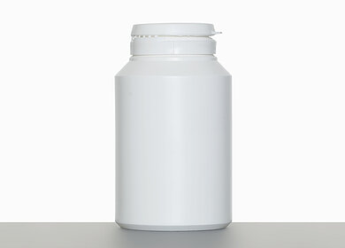 Standard can with tamper proof seal: 150 milliliter, colour: white