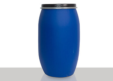 Open head drum: 220,0 liter, colour: blue