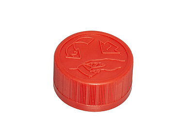 Push-turn closure of PP ø 28,0 mm mouth