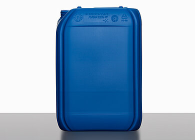 Plastic canister: 25,0 liter, colour: blue