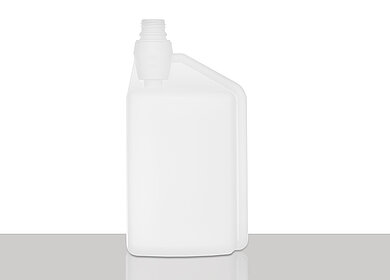 Kunststoff Dosierflasche 1-Neck/20: 1,0 Liter, Farbe: natur