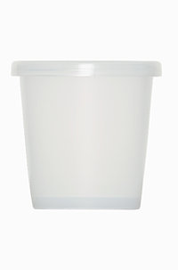 Laboratory cup: 10 milliliter, colour: natural