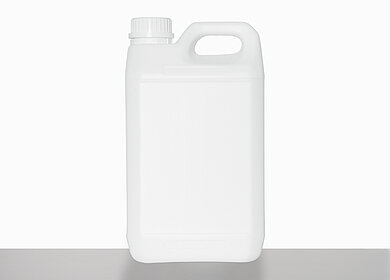 Kunststoffkanister fluoriert: 3,0 Liter, Farbe: weiß