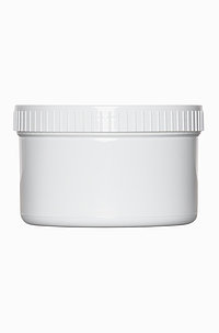 Screw cap can: 350 milliliter, colour: white