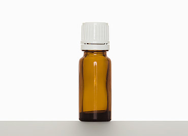 Tropfflasche: 10 Milliliter, Farbe: braun