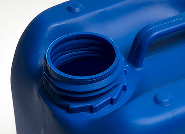 Plastic canister: 6,0 liter, colour: blue Plastic canister: 6,0 liter, colour: blue
