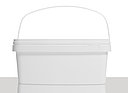 Square bucket: 12,0 liter, colour: white