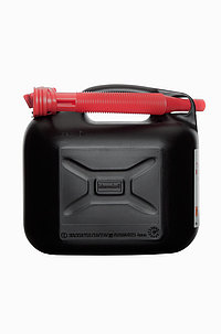 Kunststoff Kraftstoff Kanister: 5,0 Liter, Farbe: schwarz