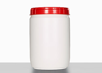 Total opening drum: 39,0 liter, colour: white