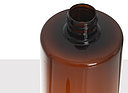 ECO round bottle PCR: 500 milliliter, colour: brown transparent
