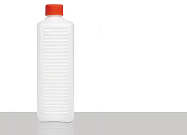 Kunststoff Vierkantflasche: 500 Milliliter, Farbe: natur