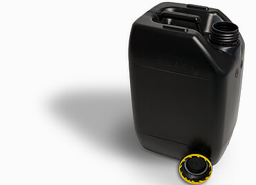 Plastic canister EX: 10,0 liter, colour: black