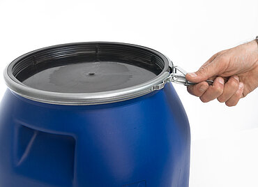 Kunststoff Deckelfass: 30,0 Liter, Farbe: blau Kunststoff Deckelfass: 30,0 Liter, Farbe: blau